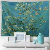 Van Gogh Fleur Tapisserie Peinture à L'huile Floral Tenture Murale Nature Paysage Mur Art Décor à La Maison pour Chambre Salon