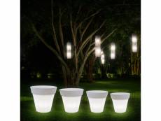 Vases lumineux d'extérieur jardin et terrasse pegasus