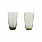 Verre Collect SC60 / Set de 2 - Verre soufflé bouche / H 10,5 cm - 165 ml - &tradition vert en verre