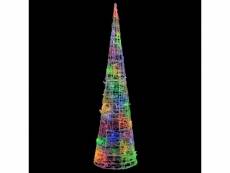 Vidaxl cône lumineux décoratif pyramide à led acrylique coloré 90 cm