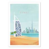 VISIT DUBAI - Affiche d'art 50 x 70 cm