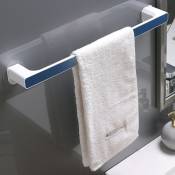 Bleu l) Porte-serviettes de salle de bain sans perforation,