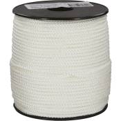 Bobine de corde nylon tressé blanc - Ø 3 mm - Corderies