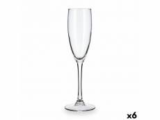 Coupe de champagne luminarc duero transparent verre (170 ml) (6 unités)