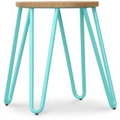 Hairpin Style - Tabouret Hairpin - 42cm - Bois clair