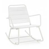Iperbriko - Rocking chair blanc bizzotto lillian