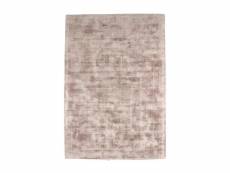 Luxury - tapis en viscose effet soyeux rose poudré 120x170