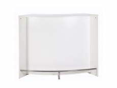 Meuble bar, meuble comptoir blanc 135 cm - coloris: blanc SNACK134BL