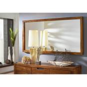 Miroir horizontal 160x80cm - Bois de Sheesham/Palissandre laqué (Noisette) - duke 130 - marron