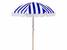 Parasol de jardin ⌀ 150 cm bleu et blanc mondello 368994