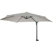 Parasol de mur Casoria, parasol déporté pour balcon ou terrasse, 3m inclinable sable