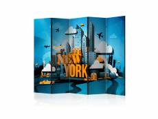 Paravent 5 volets - new york - welcome ii [room dividers] A1-PARAVENTtc1802