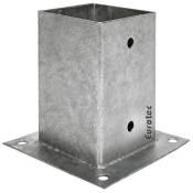 Pied de poteau carré à boulonner dimensions : 160x160