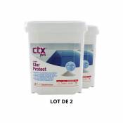 Produit d'entretien piscine - CTX 400 - Chlorprotect stabilisant - 4,5 Kg - 2x4,5 kg de CTX