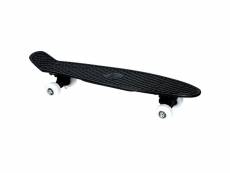 Skateboard complet 57 cm noir retro plastique