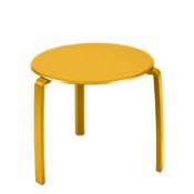 Table d'appoint Alizé / Ø 48 cm - Métal - Fermob jaune en métal