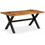 Table de salon salle à manger design bois d'acacia et manguier 180 cm - Bois