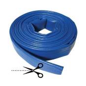 Tuyau de refoulement 25mm, coupe au mètre, en polyester pvc bleu, layflat en caoutchouc pour incendies, construction