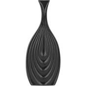 Vase Décoratif de Forme de Cruche fabriqué en Céramique Noire de 39 cm de Hauteur au Style Moderne Beliani