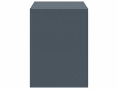 Vidaxl table de chevet gris clair 35x30x40 cm bois de pin massif 322237