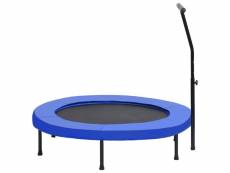 Vidaxl trampoline de fitness avec poignée et coussin de sécurité 122cm 122 cm