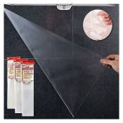 3 protecteurs muraux transparents pour placard de cuisine anti-éclaboussures auto-adhésifs anti-graisse autocollants étanches 70 45cm