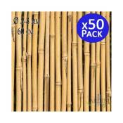 50 x Tuteur en Bambou 60 cm, 5-8 mm. Baguettes de bambou,