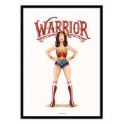 Affiche 30x40 cm et cadre noir - Wonderwoman - Nour Tohme