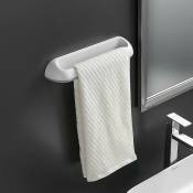 Anneau porte-serviettes auto-adhésif en plastique de haute qualité, pour salle de bains, cuisine, toilettes