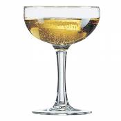 Arcoroc, douze coupes de champagne Elegance de 160 ml, sans repère marqué