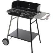Barbecue à charbon Azur - l. 53 x l. 38 cm - 77 x 42 x 88 - Noir