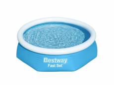 Bestway piscine ronde fast set 244x61 cm bleu