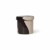 Boîte Inlay Small / Céramique - Ø 9 x H 9 cm - Ferm Living marron en céramique