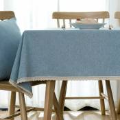 Couleur Solide Lavable Couverture De Table,Rectangle