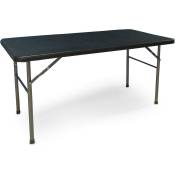 Dmora - Table rectangulaire pliable, coloris noir,