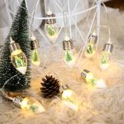Ensoleille - Guirlande lumineuse de décoration d'arbre de Noël de bouteille de souhait de led, lanternes d'arrangement de décoration d'intérieur,