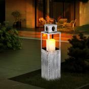 Etc-shop - Lanterne solaire pour l'extérieur Lampe solaire décorative à led Lanternes solaires de jardin pour l'extérieur, effet feu, suspension,