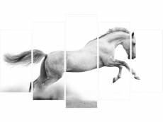 Homemania tableau cheval - multicolore -100 x 3 x 60 cm