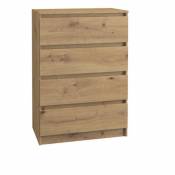 Hucoco ASTER T4 - Commode moderne 4 tiroirs - 97x70x40