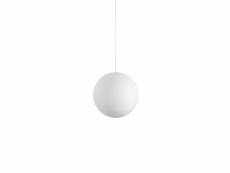Ideal lux carta - suspension d'intérieur globe à 1 lumière, blanc, e27