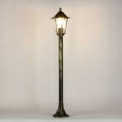 Lampadaire d'extérieur paris de couleur or antique au design élégant en style campagnard H:111 cm E27 - Or antique - Or antique