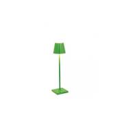 Lampe de table led Poldina Pro Micro Vert Pomme, rechargeable et dimmable