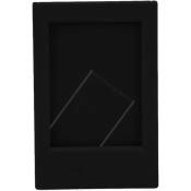 Linghhang - Cadre photo d'affichage 5 pièces 9x6 cm (noir), Cadre photo rectangulaire en plastique de bureau classique 5,4x8,6 cm pour la série