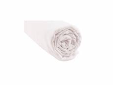 Lot de 3 draps housse 100% coton bio - 70x160 cm - blanc 3700785604253