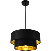 Lux.pro - Lampe à suspension de la cuisine du salon ø 40 cm en différentes couleurs tissu Couleur : noir