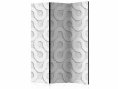 Paris prix - paravent 3 volets "grey spirals" 135x172cm
