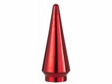 Paris prix - sapin de noël en verre "led" 34cm rouge