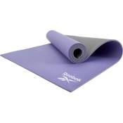 Reebok - Tapis de yoga 6 mm double face violet/gris