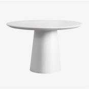 Sklum - Table de jardin ronde en ciment (Ø120 cm)