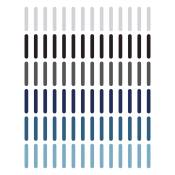 Stickers muraux en vinyle confettis bleu et gris